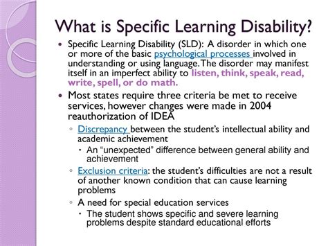 Image result for Define the Term Learning Disability