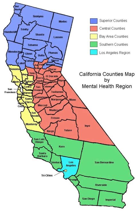 Image result for Southern California State Map