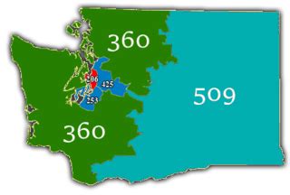 Toradh íomhá ar Area Code 206 Map