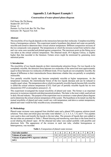 Image result for Appendix Example in Report