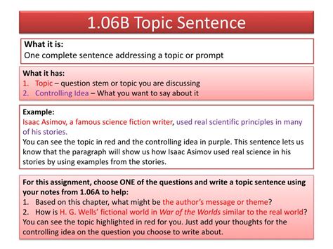 Image result for Topic Sentence
