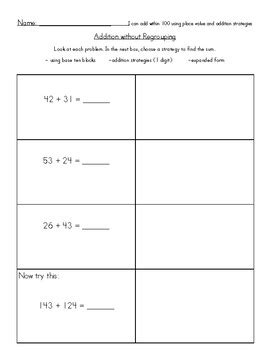 Image result for 2-Digit Place Value Addition Strategies