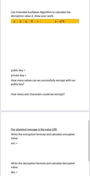Afbeeldingsresultaten voor How to Use the Extended Euclidean Algorithm