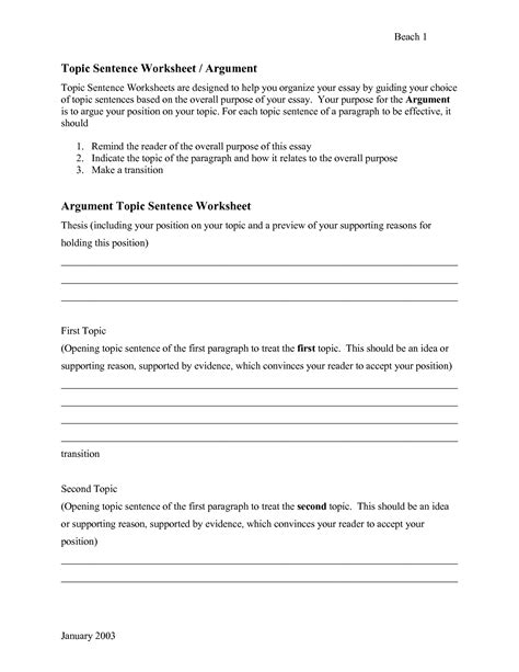 Image result for Topic Sentence Writing Practice