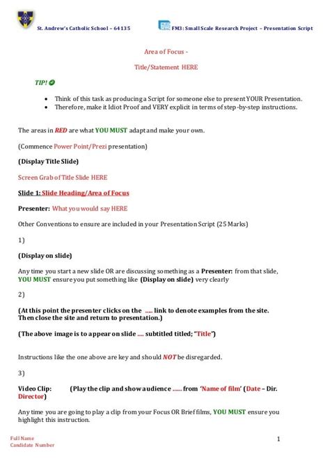 Image result for PowerPoint Presentation Script Template