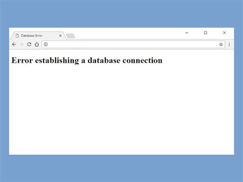 Image result for Database Connection Failed Messages
