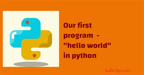 Image result for Python First Program HelloWorld