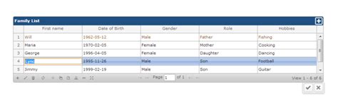 Toradh íomhá ar HTML Table Grid Editor