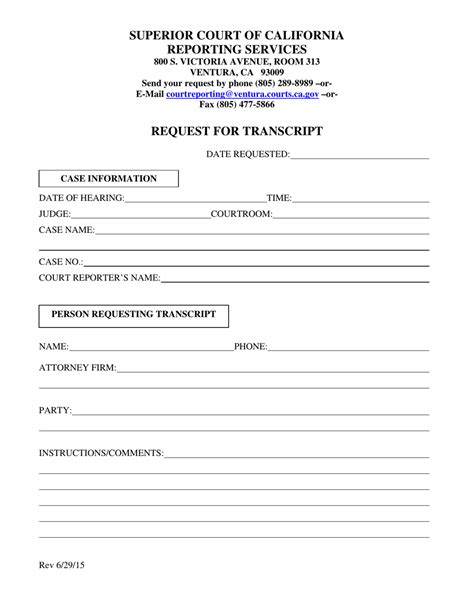 Request for Transcript Form California License に対する画像結果