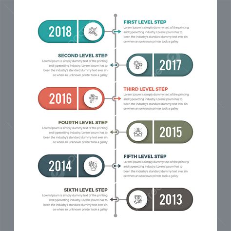 Toradh íomhá ar Vertical Flow Chart Timeline