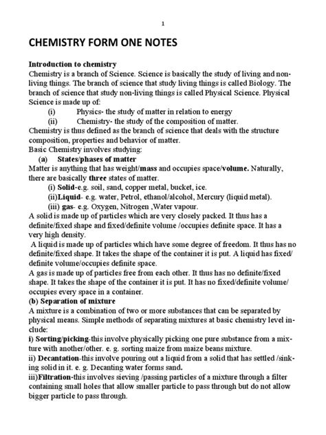 Toradh íomhá ar Chemistry Form 1