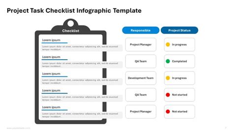 Project Task Checklist Infographic Presentation Templates