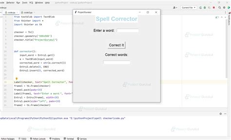 Toradh íomhá ar Proofreading of Python Code