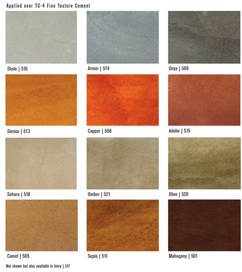 Image result for Cement Floor Color Chart