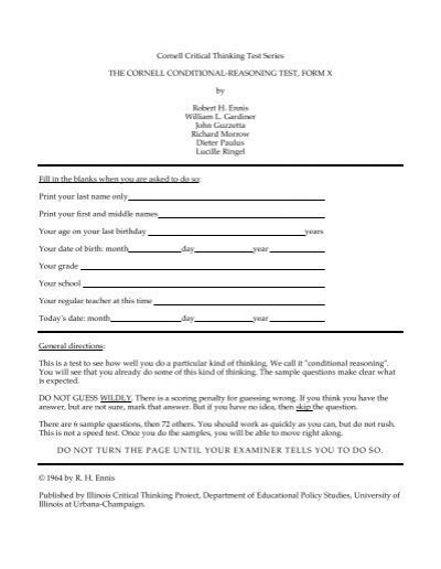 Image result for Conditional Reasoning Test Samples