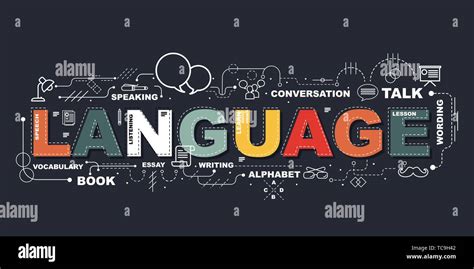 Toradh íomhá ar Language Word Design Printable