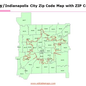 Image result for 46222 Zip Code Map