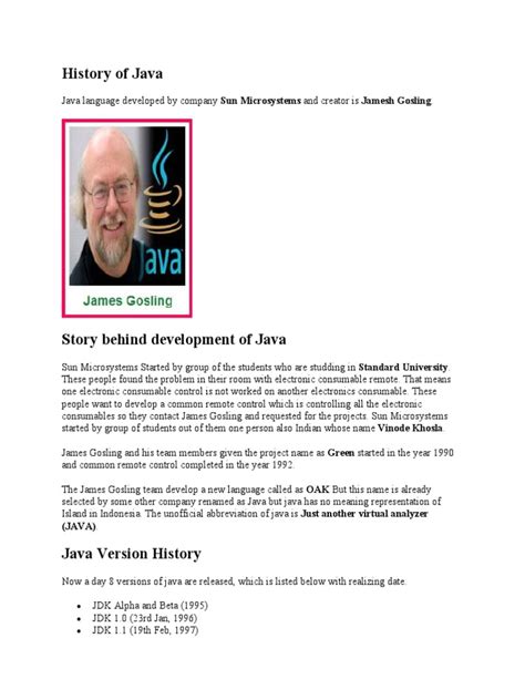 History of Java PDF に対する画像結果