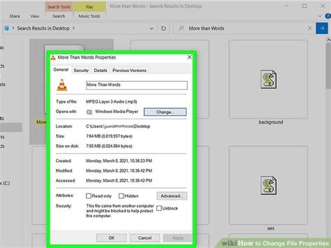 Image result for File Properties Windows