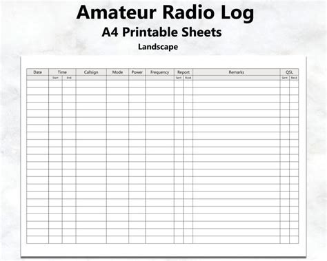Image result for Radio Log Format