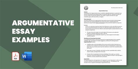 Image result for Argumentative Essay Body Example