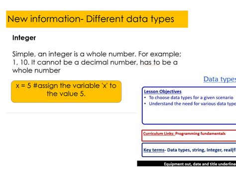 Toradh íomhá ar Data Types Worksheet