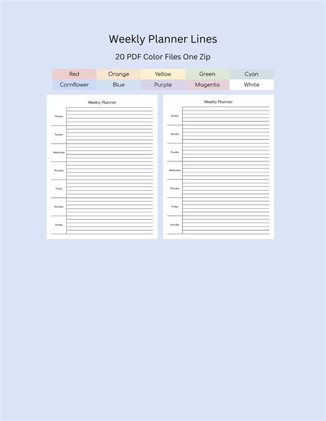 Weekly Planner, Weekly Log, Weekly Journal, Weekly Diary - Etsy