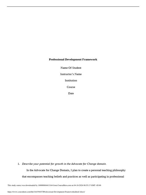 Example of a DBA Professional Development Framework に対する画像結果