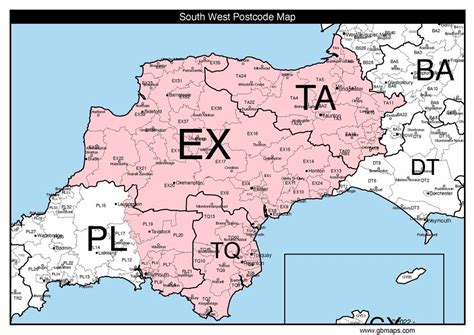 SW Postcode Area Map に対する画像結果