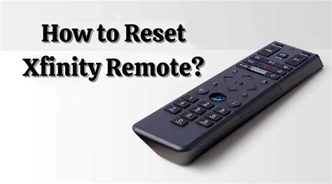 Image result for Reset Xfinity Remote