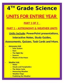 Toradh íomhá ar 4th Grade Science Lessons