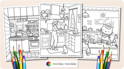 Afbeeldingsresultaten voor Kitchen Coloring Pages Printable