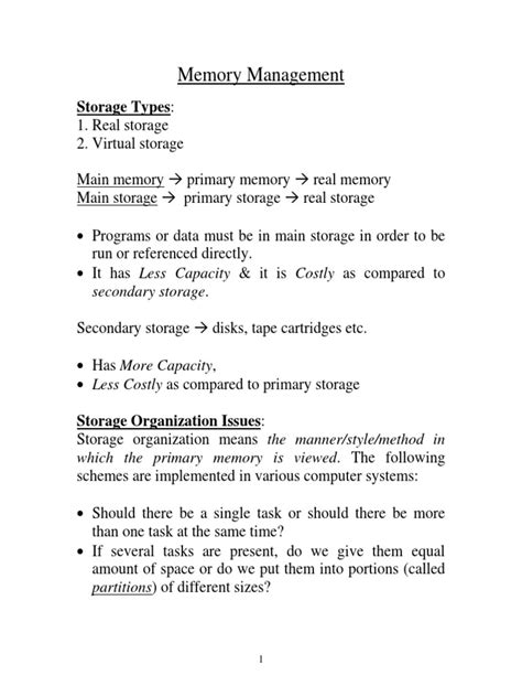 Image result for Memory Management In Computer