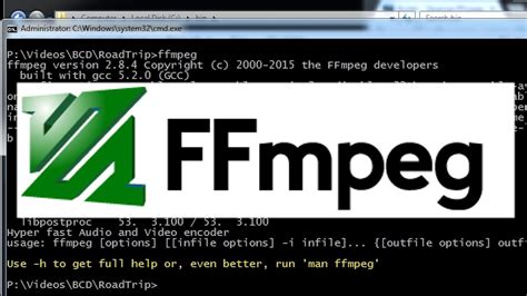 Toradh íomhá ar Ffmpeg Installer