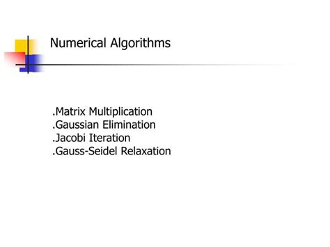 Image result for Numerical Algorithms