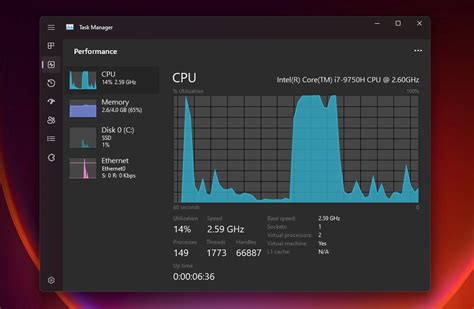 Toradh íomhá ar Windows New Task Manager Public Build