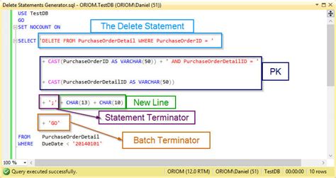 Delete Correctly SQL Server に対する画像結果