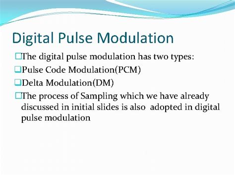 Image result for Analog Pulse Modulation
