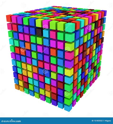Toradh íomhá ar Color Cube Shape