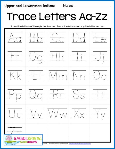 Alphabet Letter Tracing on Primary Writing Lines Practice tracing up ...