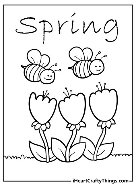 Image result for Spring Coloring Sheets