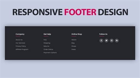 Toradh íomhá ar HTML Footer Tag