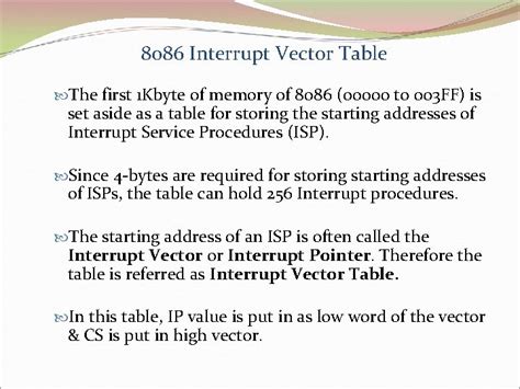 Image result for Interrupt Vector Table Structure