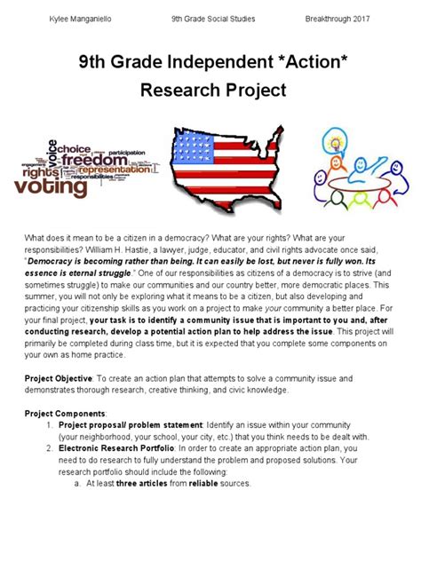 Image result for Independent Research Project Examples Free