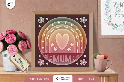 Image result for Mum Text Shadow Box Tutorial