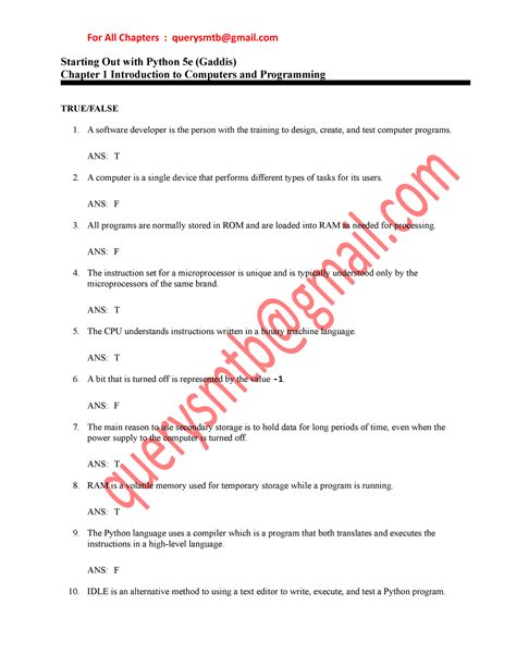 Starting Out with Python 5th Edition Answers to Review Questions に対する画像結果