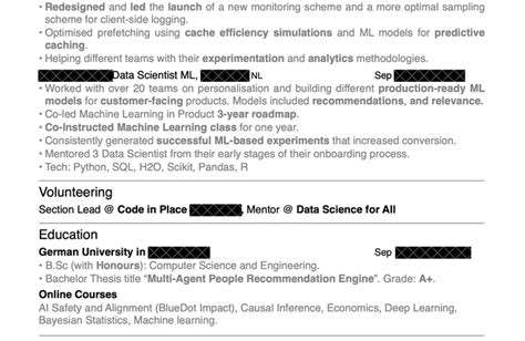 Image result for Machine Learning Entry Level Resume