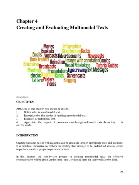Image result for Simple and Complex Multimodal Text