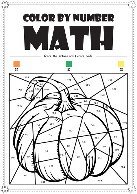 Image result for Fun Math Coloring Worksheets Middle School