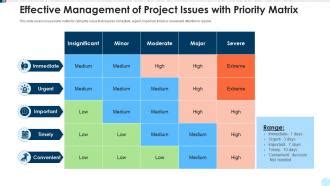 Image result for Project Issue Matrix